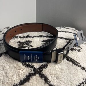 Kenneth Cole Reaction Reversible Stretch Belt Black Brown Size S 30–32 NWT
